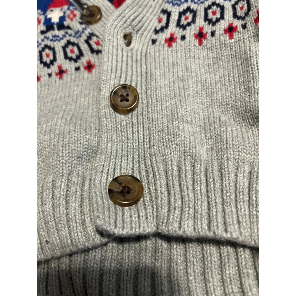 Baby Gap‎ Infant Christmas Gnome Button Up Sweater 3-6M